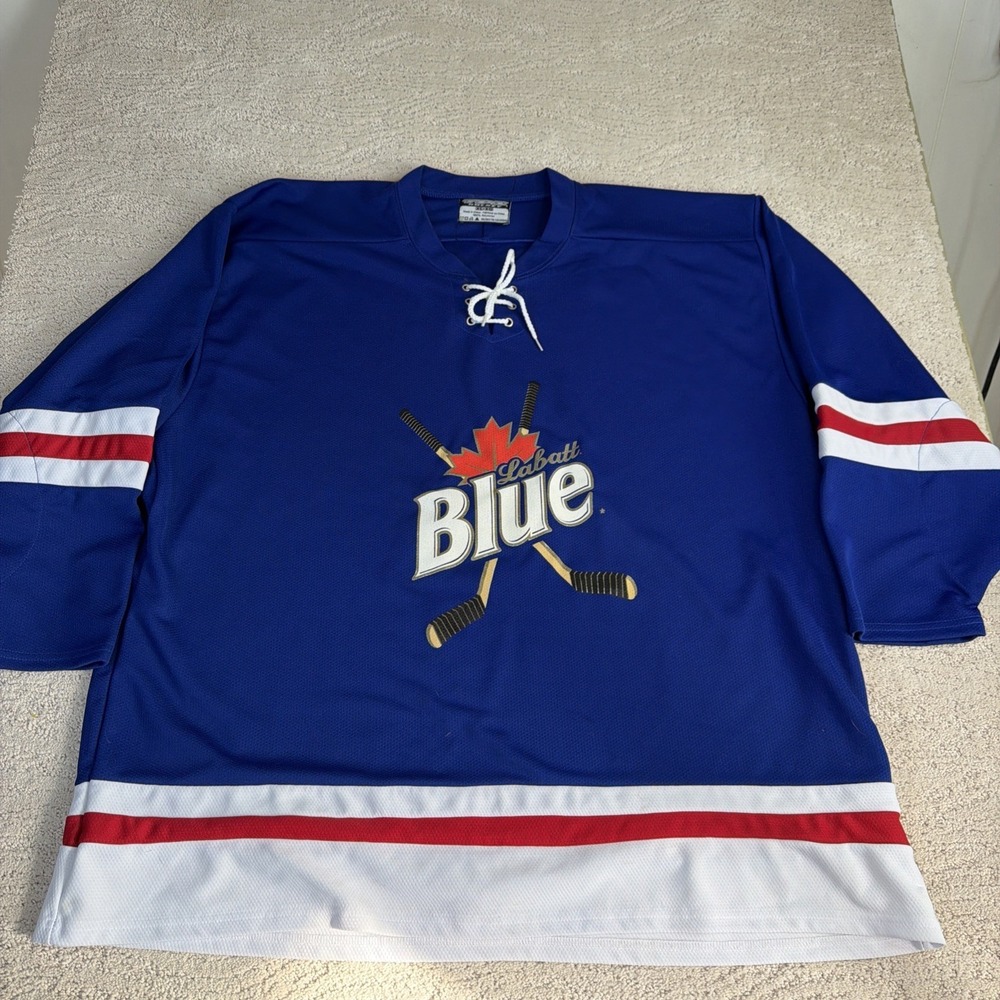 Labatt Blue XL Canadian Hockey Jersey Beer‎ Athletic